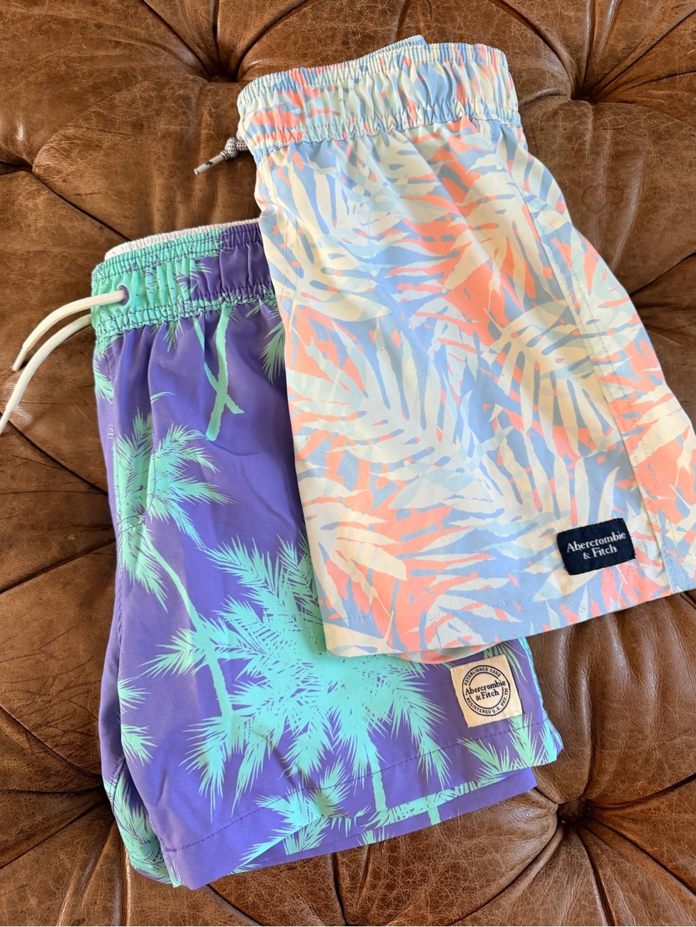 Abercrombie Kids Swim Trunks Bundle Size 7/8 Swim Shorts with lining